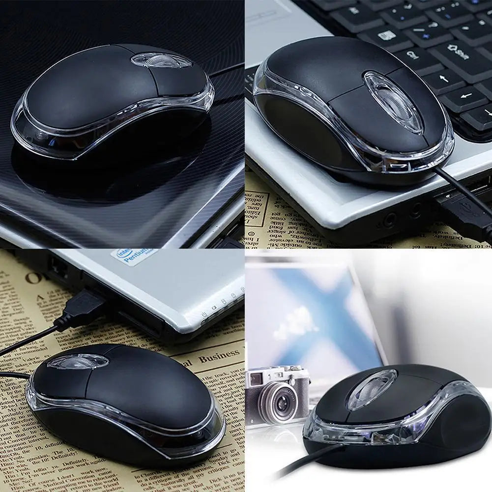 USB Optical Wired Mouse Blue Backlit Type C Ergonomic Multimedia Keys Silent Mouse for Office, Home, and Business Use