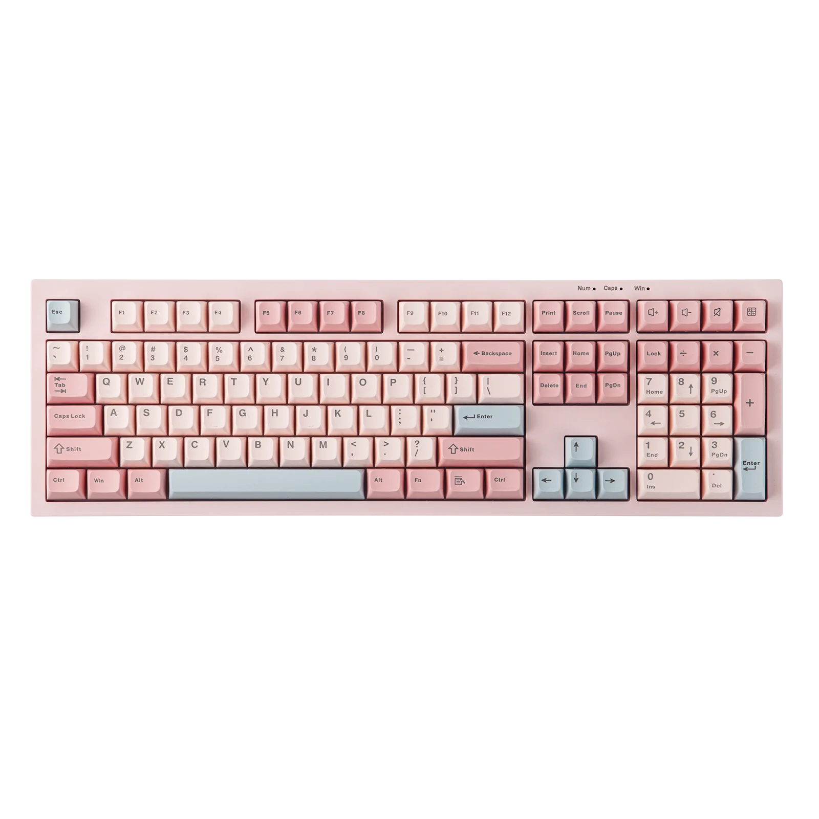 AULA S102 Wired Only Gaming Keyboard with Number Pad Full Size Layout Silent Membrane Creamy Silicone Structure RGB Backlight