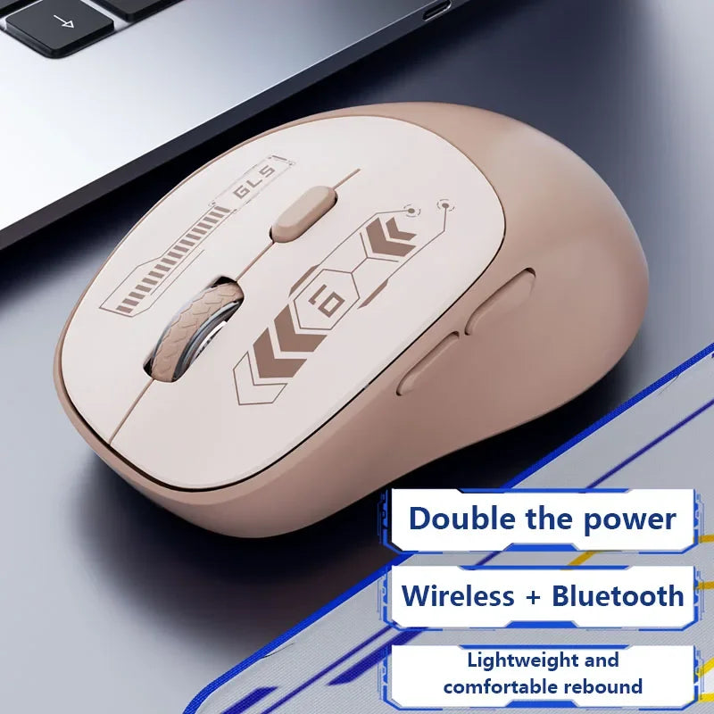 Wireless Bluetooth Dual-Mode Gaming Mouse with Charging and Silent Operation Computer Accessories