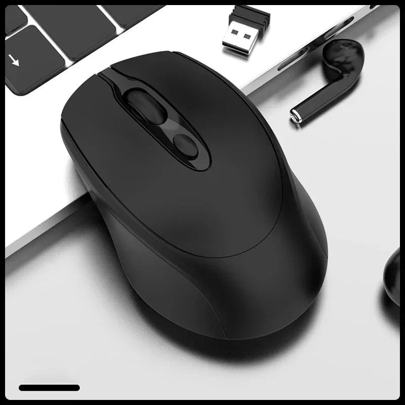 Rechargeable Wireless Mouse Dual Modes Bluetooth-compatible 2.4G USB Silent Ergonomic Mice For Laptop Pad Tablet Macbook Mause