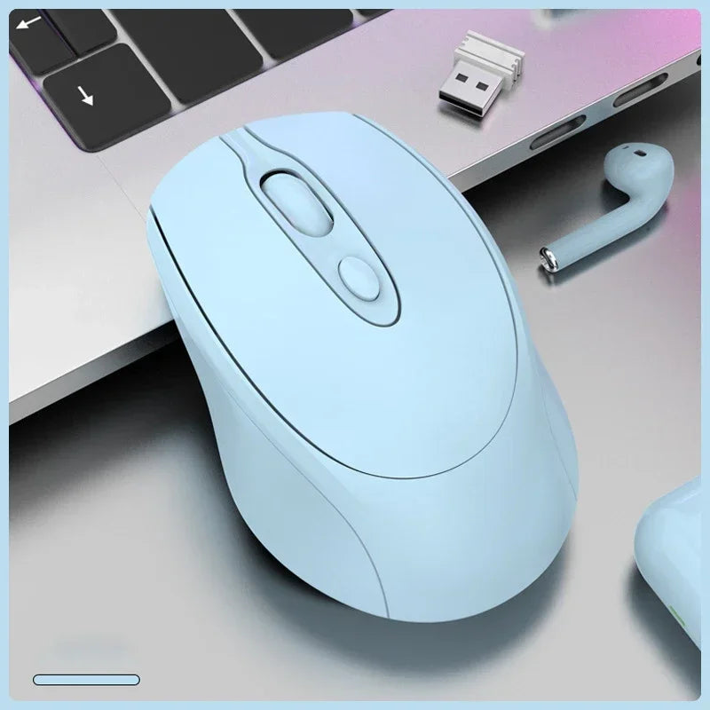 Rechargeable Wireless Mouse Dual Modes Bluetooth-compatible 2.4G USB Silent Ergonomic Mice For Laptop Pad Tablet Macbook Mause