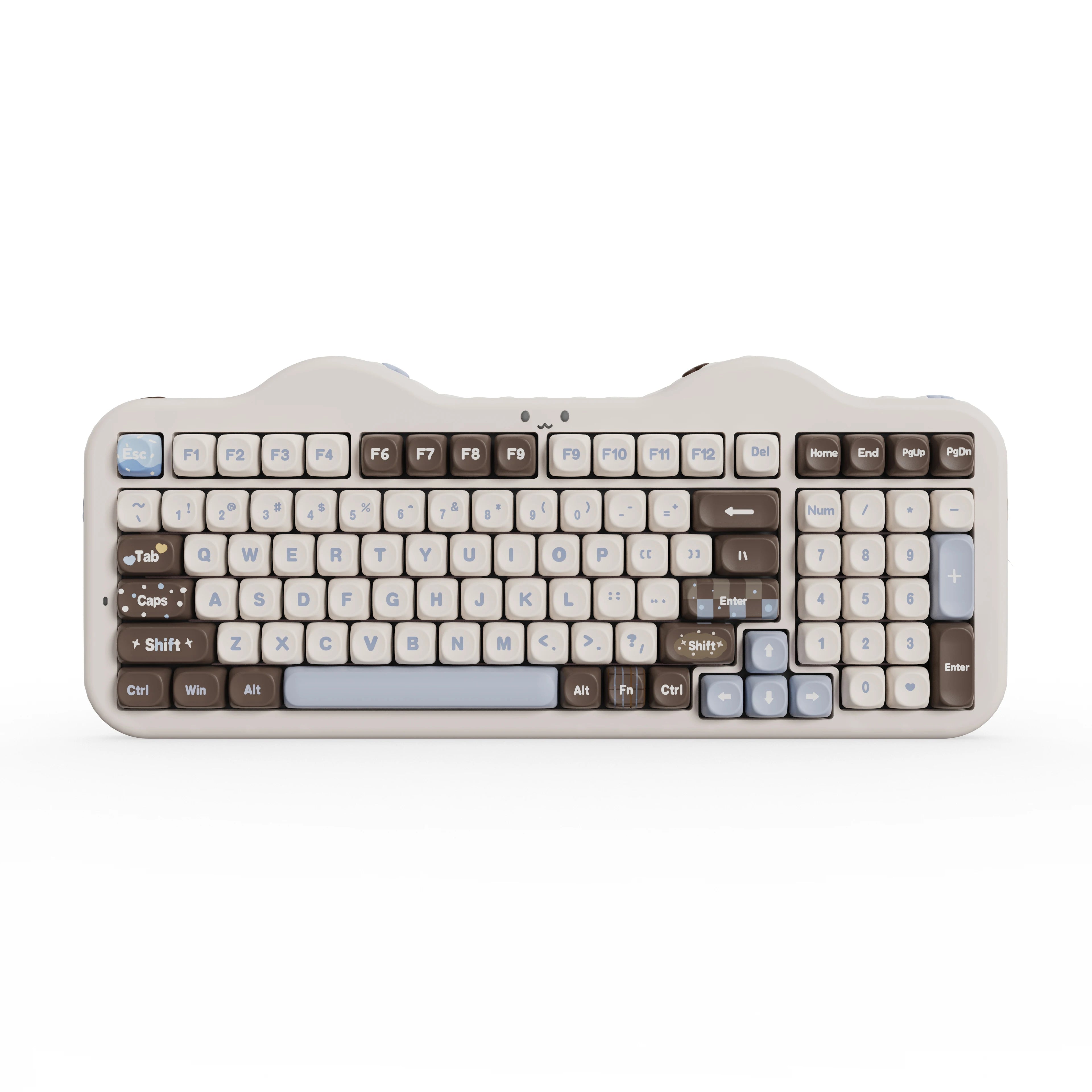 YUNZII C98 Wireless Mechanical Keyboard, 99-Key Hot Swap Gasket Keyboard with Numpad, Custom RGB Backlight,Cute Keeb for Win/Mac